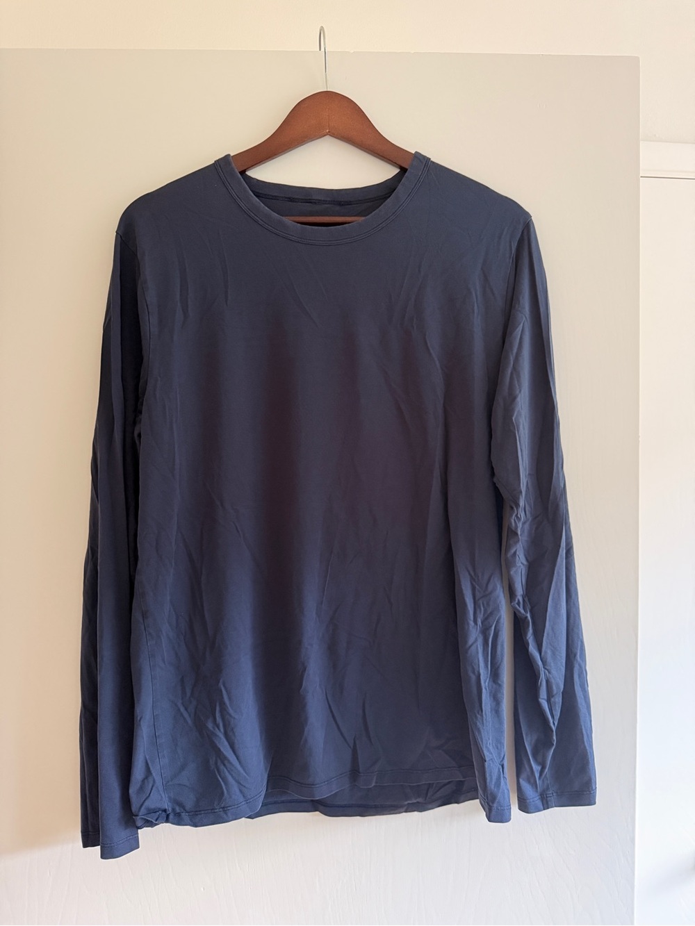 lululemon athletica Men's Long Sleeve Crew - Navy Blue